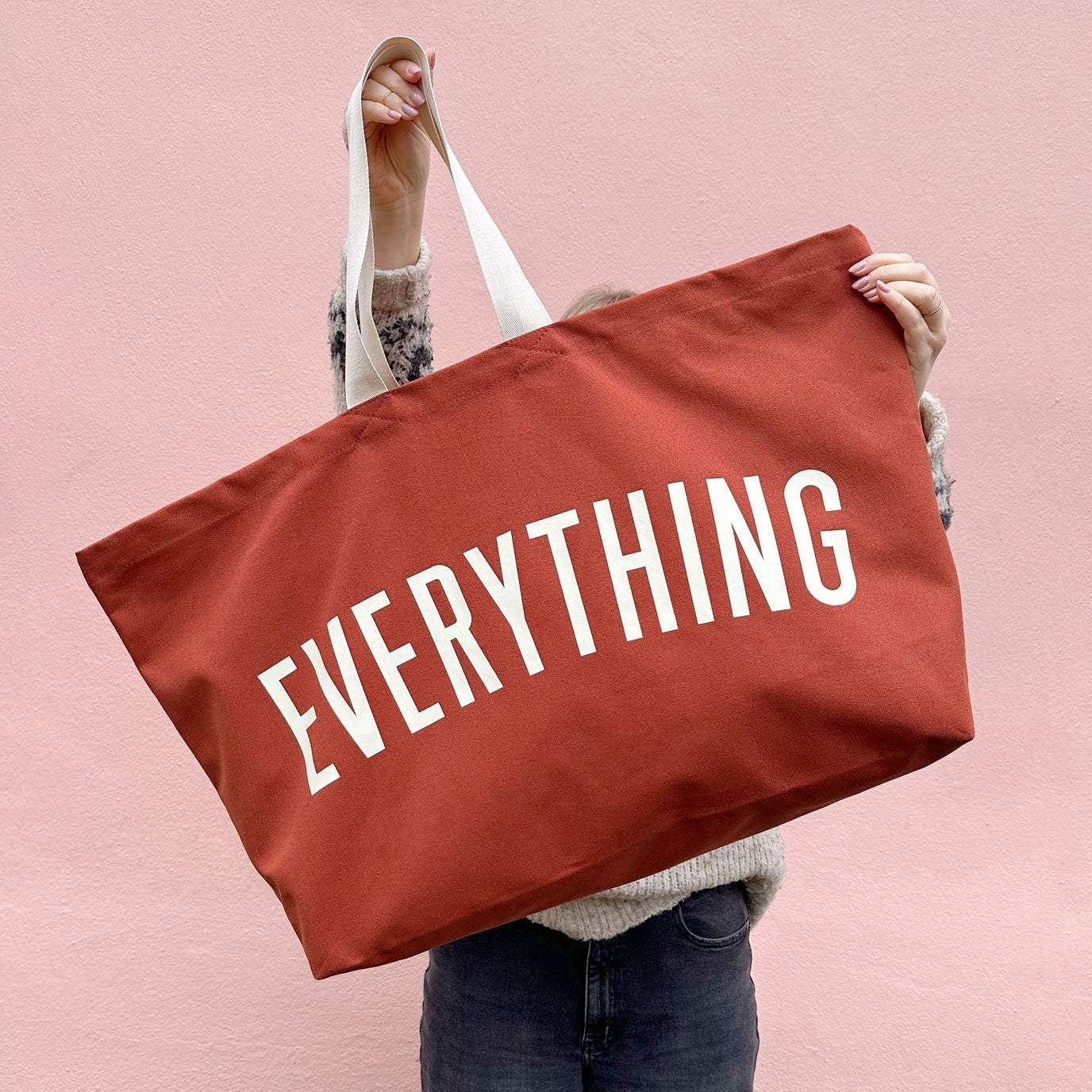 The Everything Really Big Canvas Tote - Rust