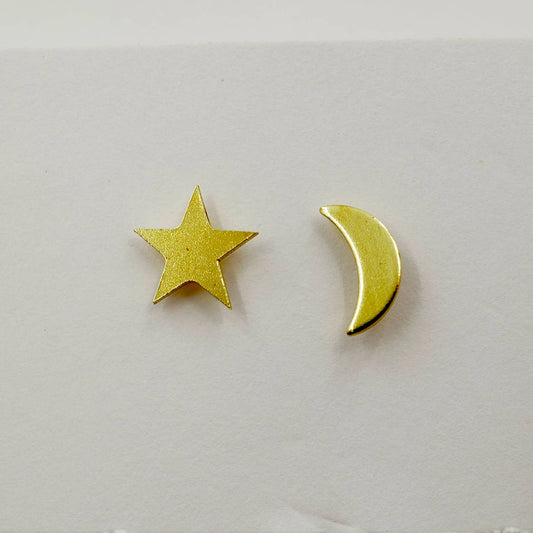 Moon + Star Studs