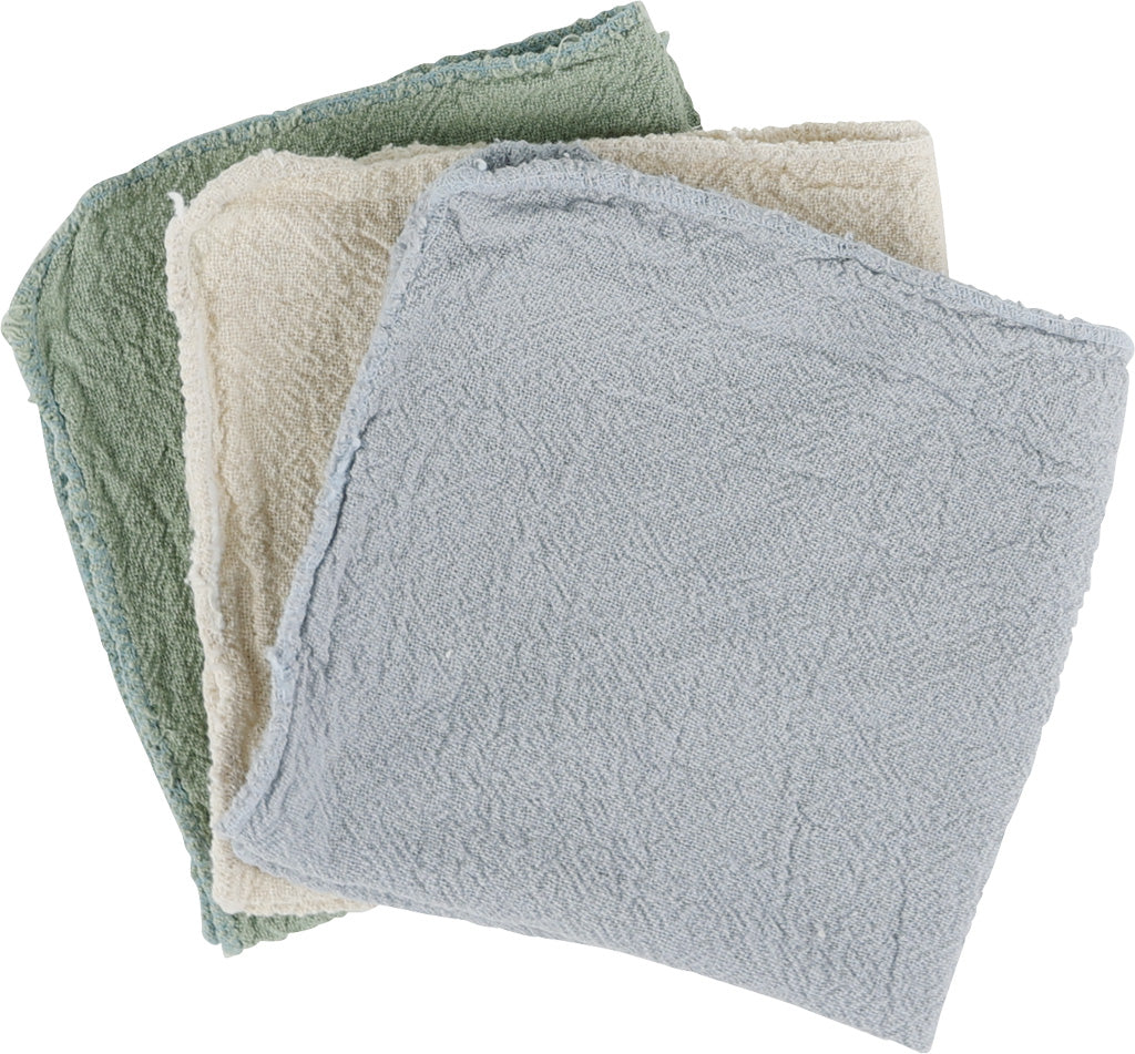 Multi-purpose cleaning cloths - Blue Grey, Natural & Reed