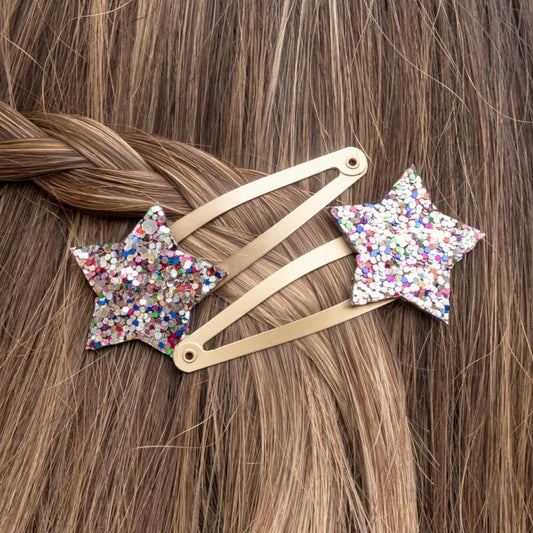 Glitter hair clips (set of 2) - Fairies in the Garden
