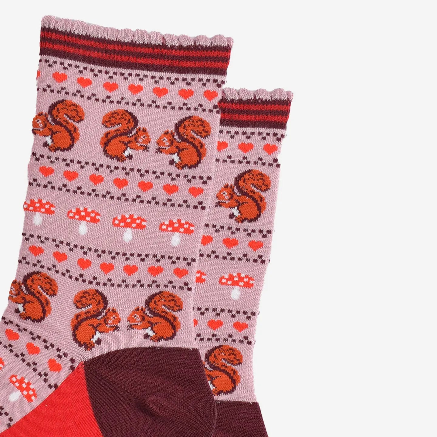 Squirrel Fair Isle Bamboo Socks