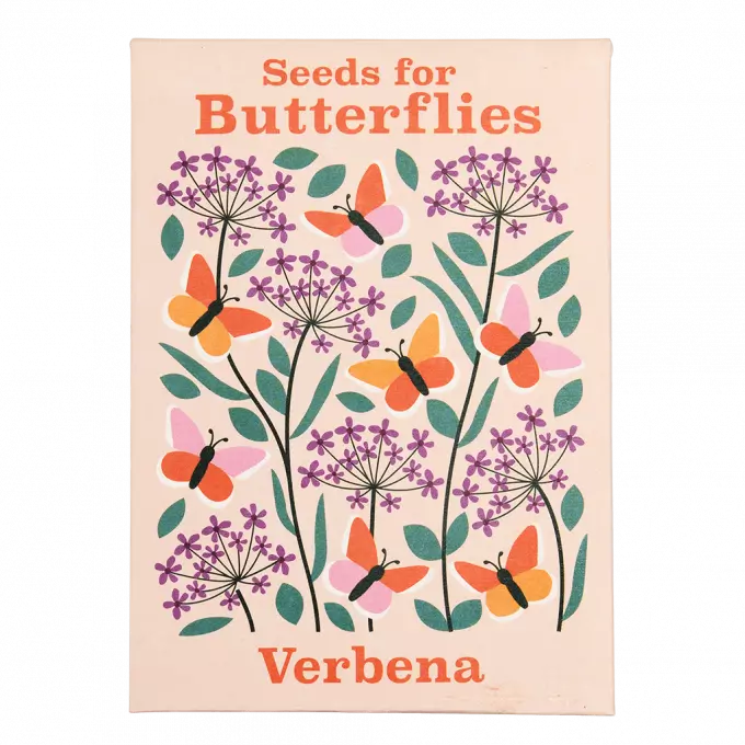 Pack of Flower Seeds for Butterflies - Verbena