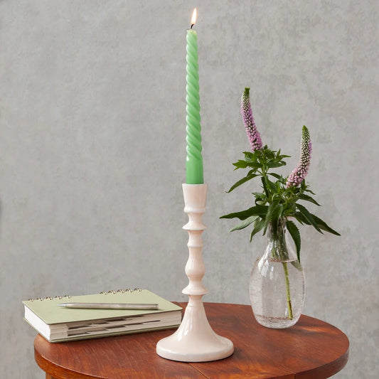 Enamel candlestick (Tall) - Pink