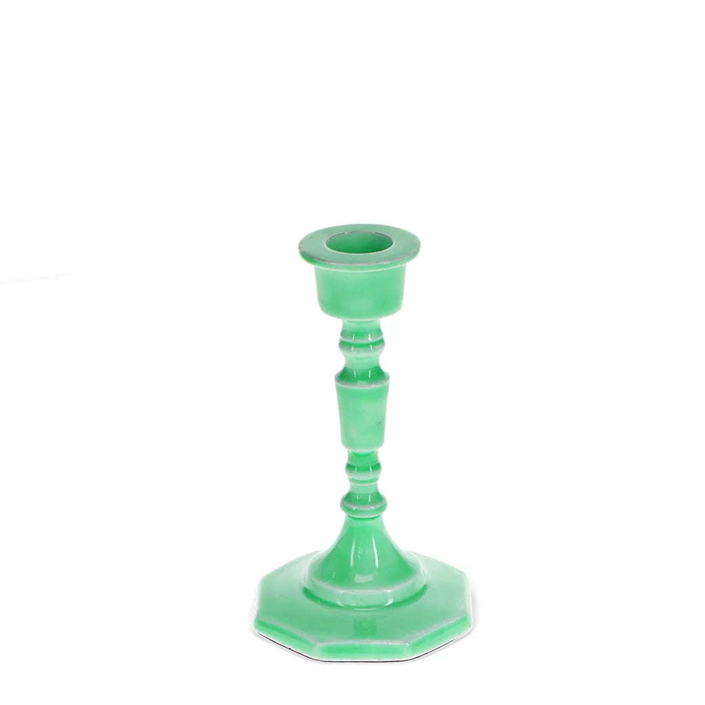 Enamel candlestick (medium) - Green