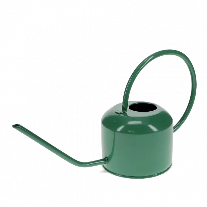 1Ltr Metal Watering Can -Dark Green