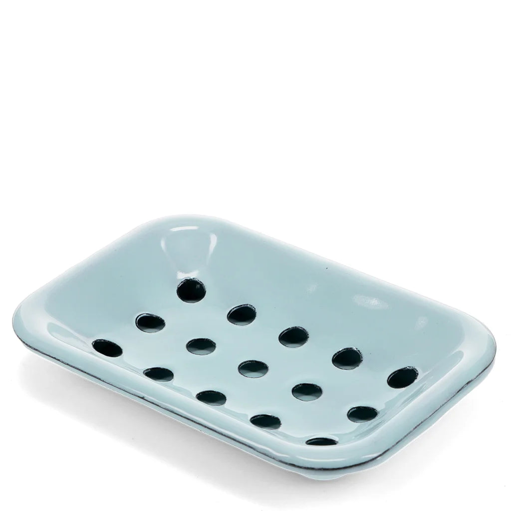 Enamel Soap Dish - Blue