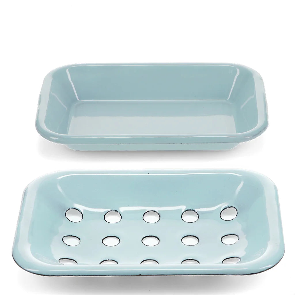 Enamel Soap Dish - Blue