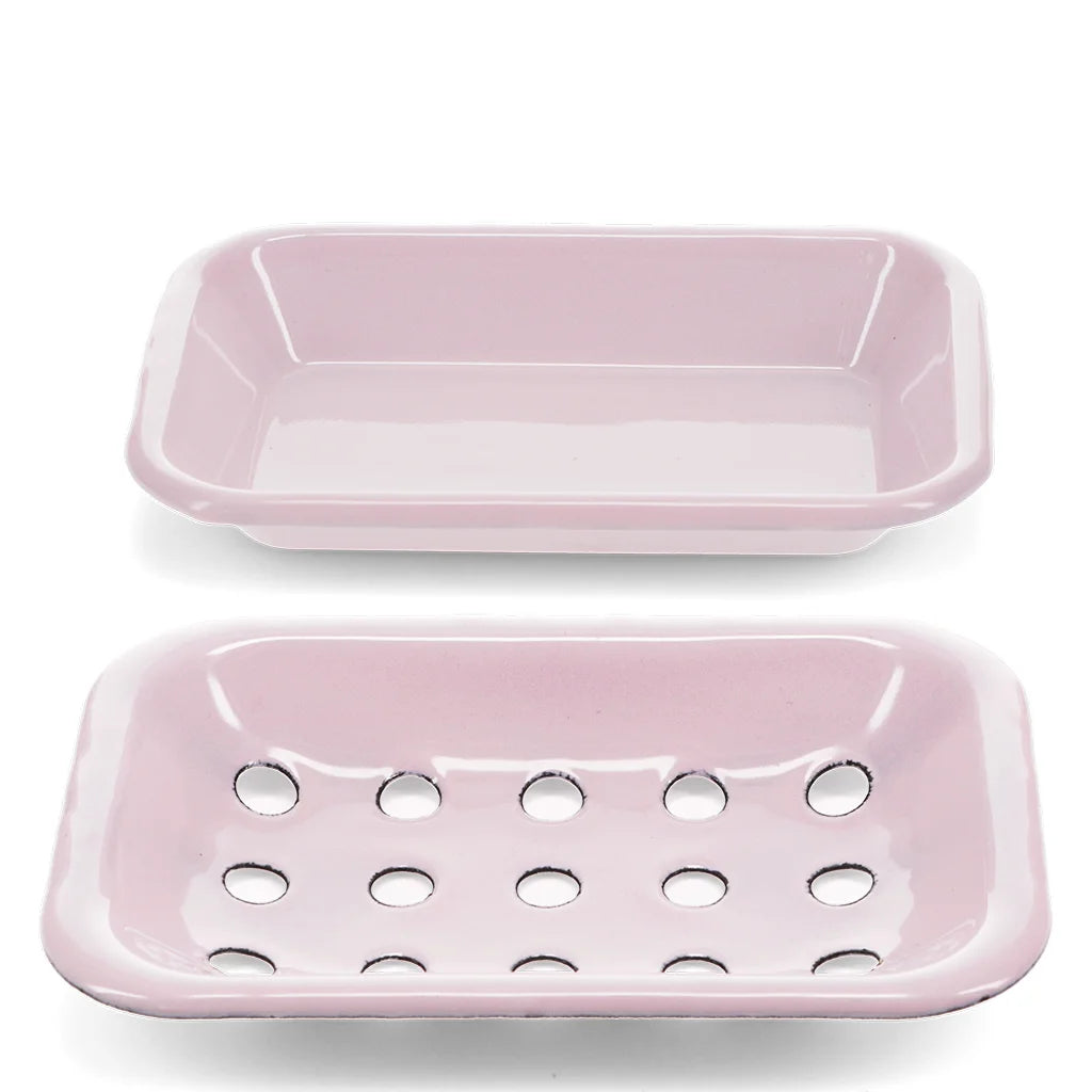 Enamel Soap Dish - Pink