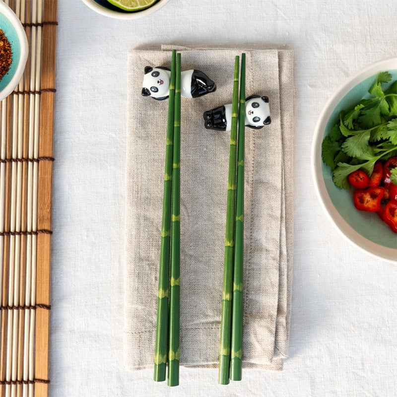 Chopsticks and rests set - Panda
