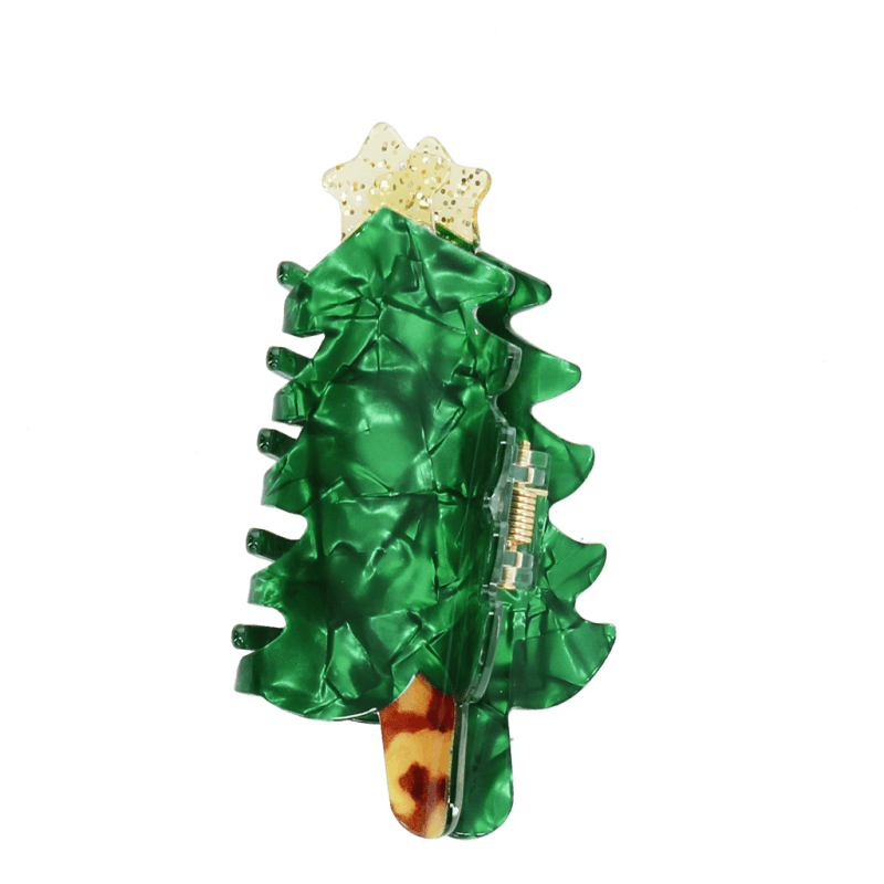 Hair claw clip - Christmas Tree