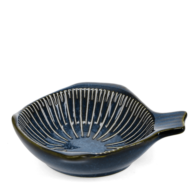 Fish-shaped ceramic dipping bowl