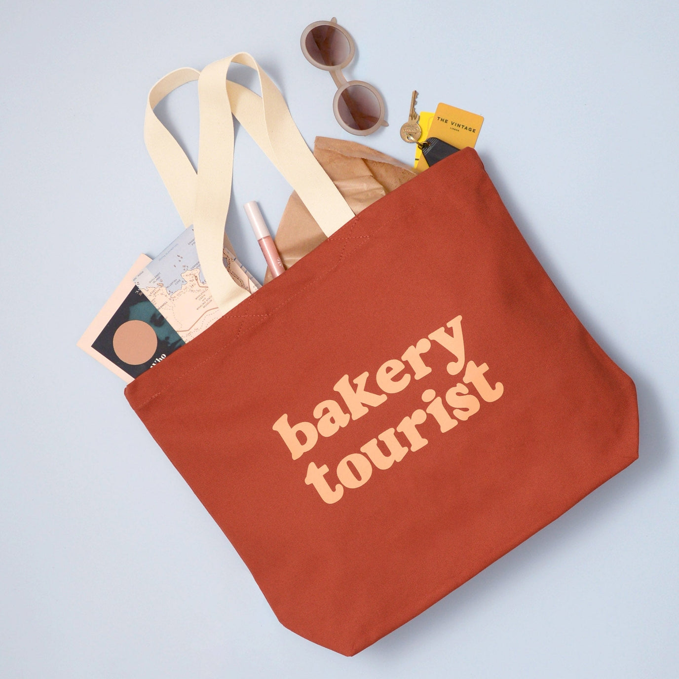 Bakery Tourist Canvas Tote Bag - Rust