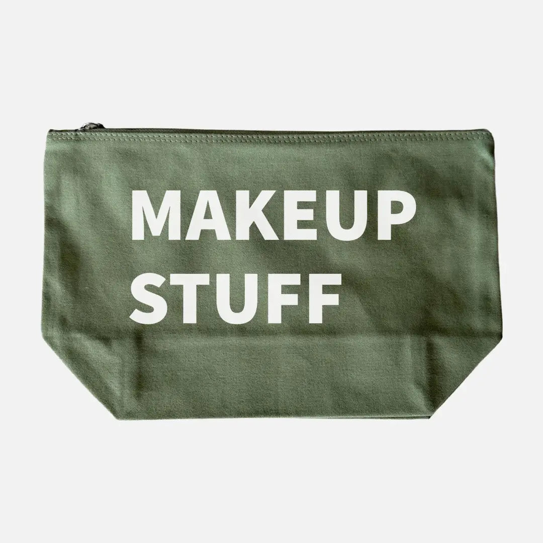 Makeup Stuff Green pouch