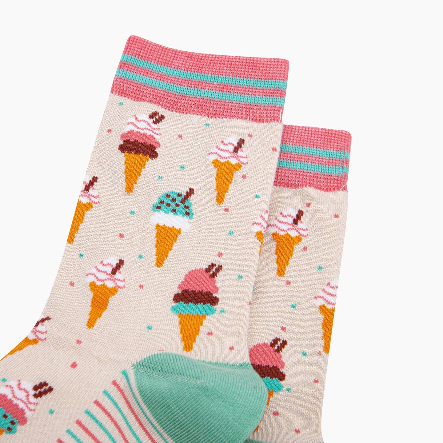 Ice Cream Cone Bamboo Socks