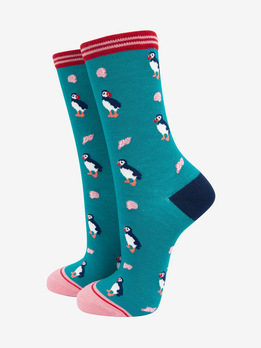 Puffin Bamboo Socks