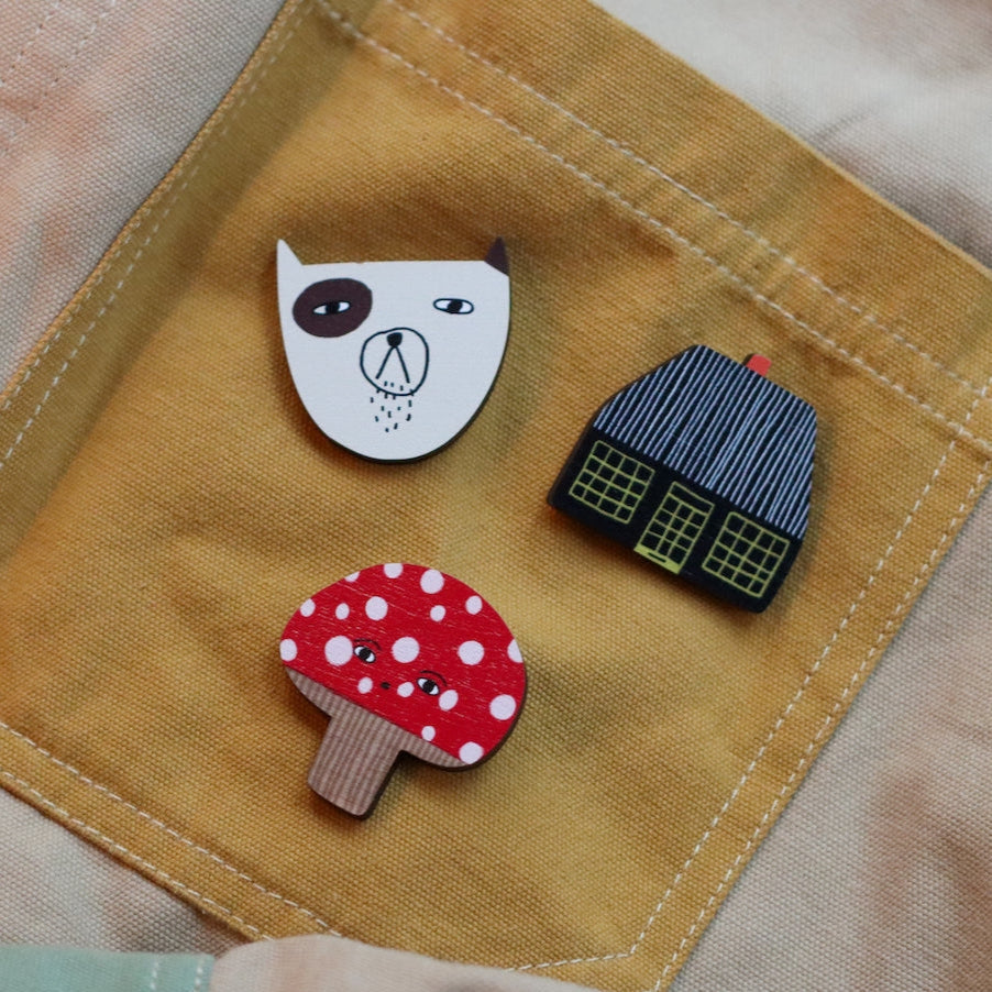 Cottage Pin Badge