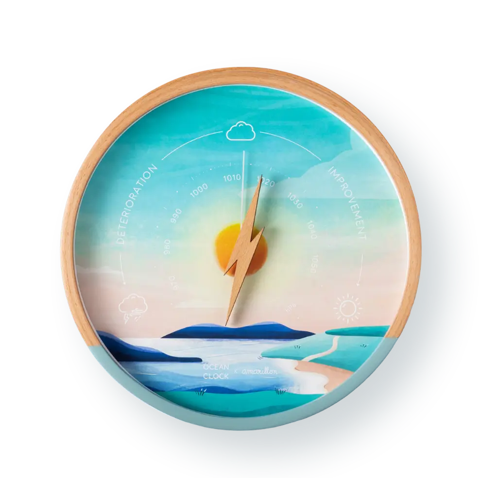 Barometer - Studio Amarillon Sunset hills/sea - Limited Edition
