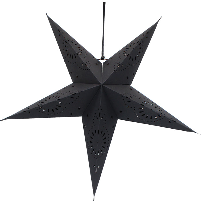 5 Point Folding Star - Black