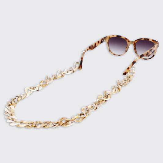 Glasses Chain - Cream Onyx