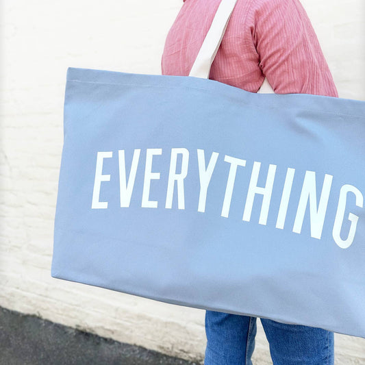 The Everything Really Big Canvas Tote - Light Blue