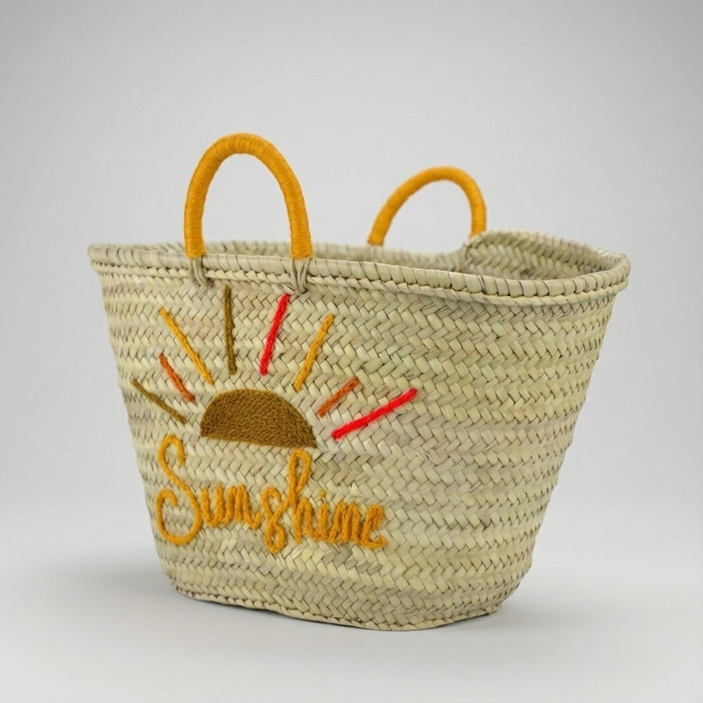 Sunshine Straw Market Tote Bag