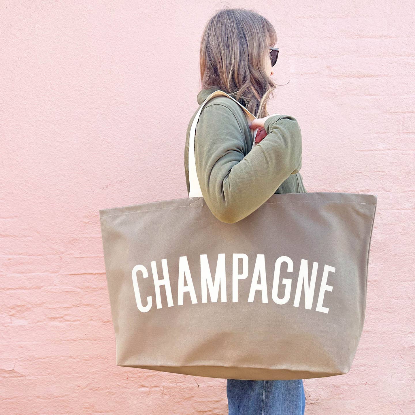 Champagne - Really Big Bag in Stone