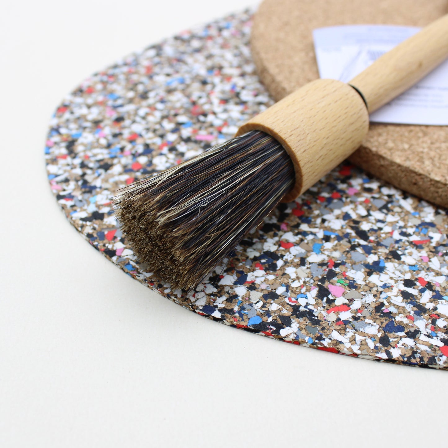 Fan Shape Dust Brush with Bristle