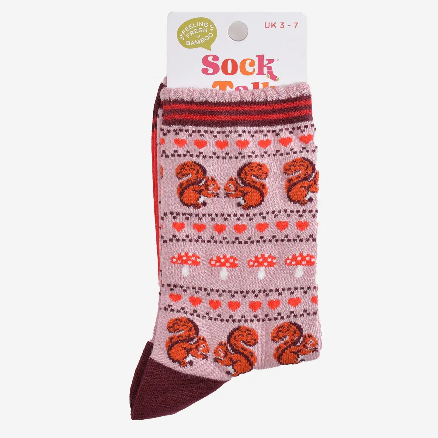 Squirrel Fair Isle Bamboo Socks