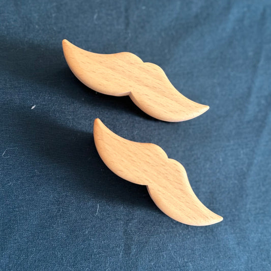 Beard Brush - moustache shaped