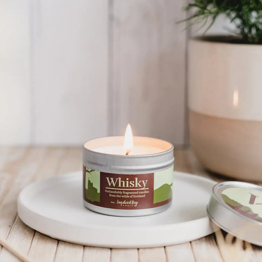 Small Travel Tin Candle - Whisky