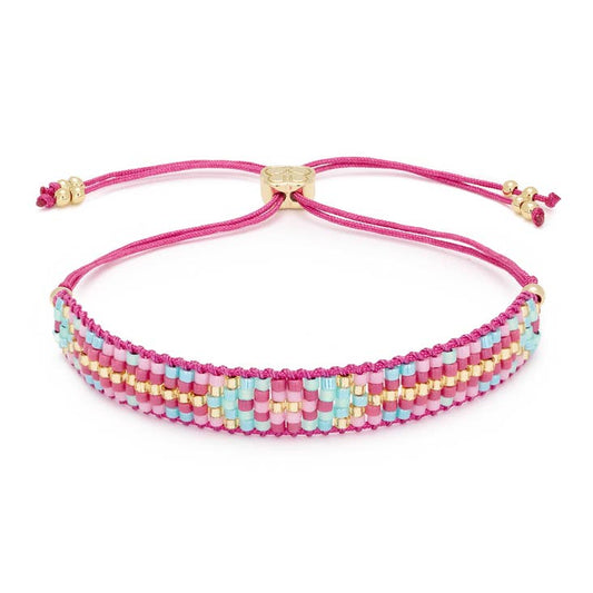 Fantasy Pink Friendship Beaded Bracelet