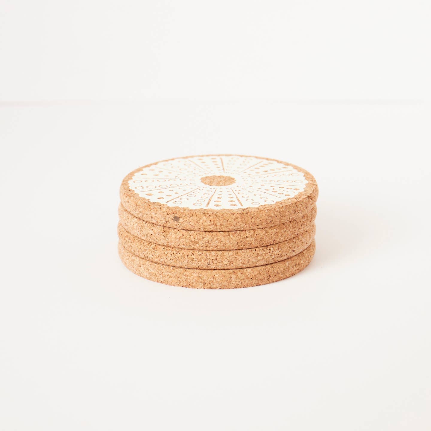 Cork Coaster Pack of 4 - Sea Anenome