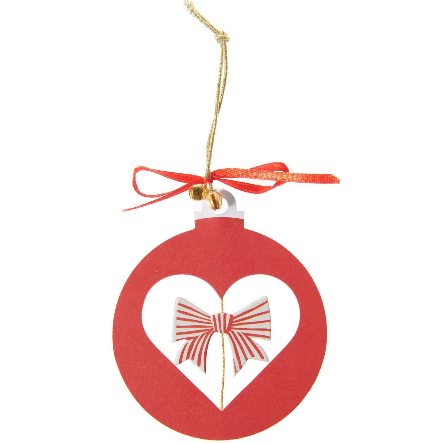 Red bauble paper decoration