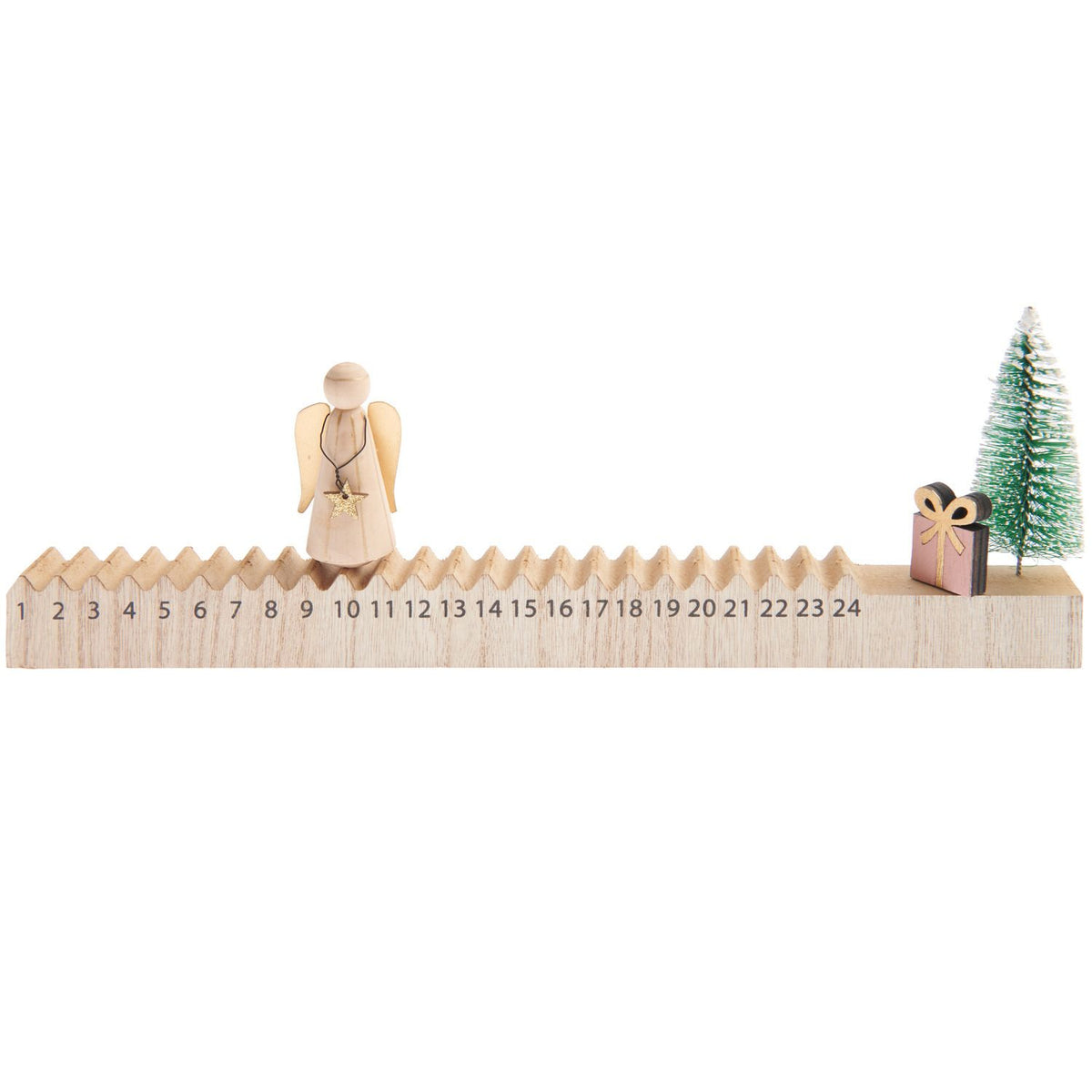 Wooden Angel Advent Calendar