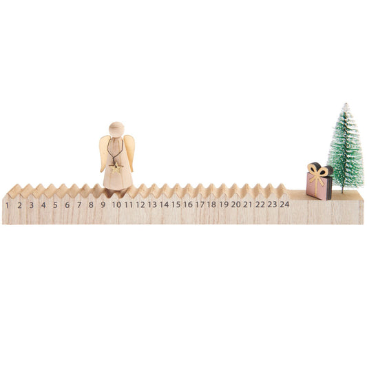 Wooden Angel Advent Calendar