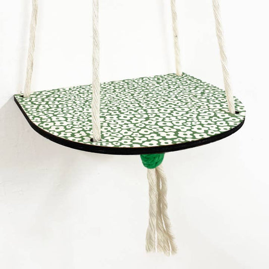 Hanging Plant Shelf - Forget Me Not - Green