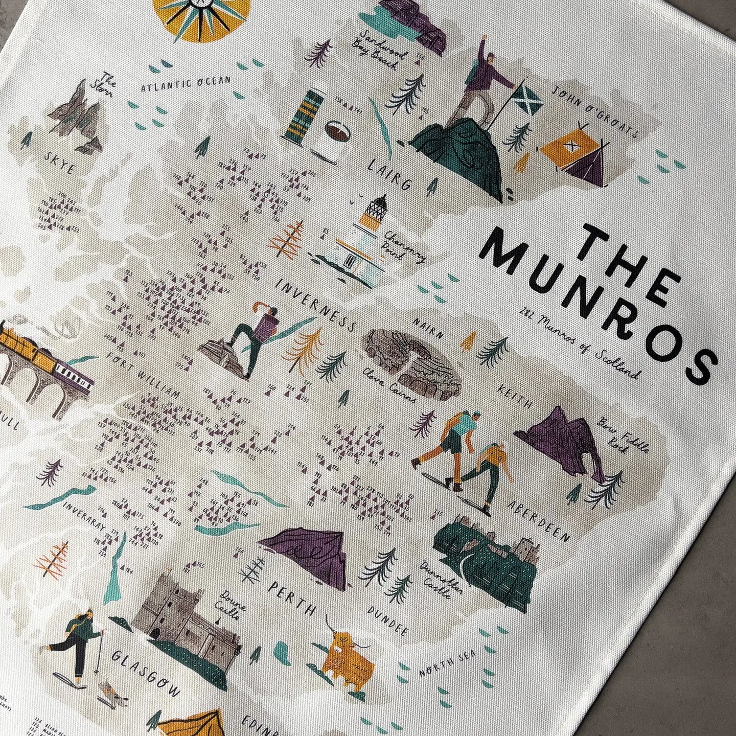 The Munros Tea Towel