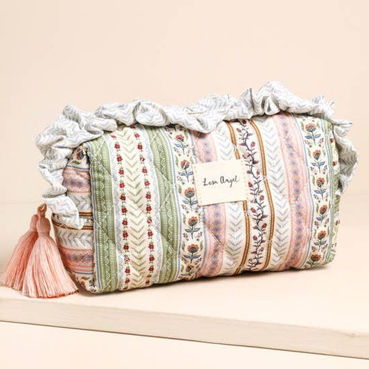 Small Quilted Floral Washbag