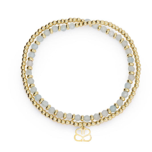 Bluebell Gold & Aquamarine Bracelet