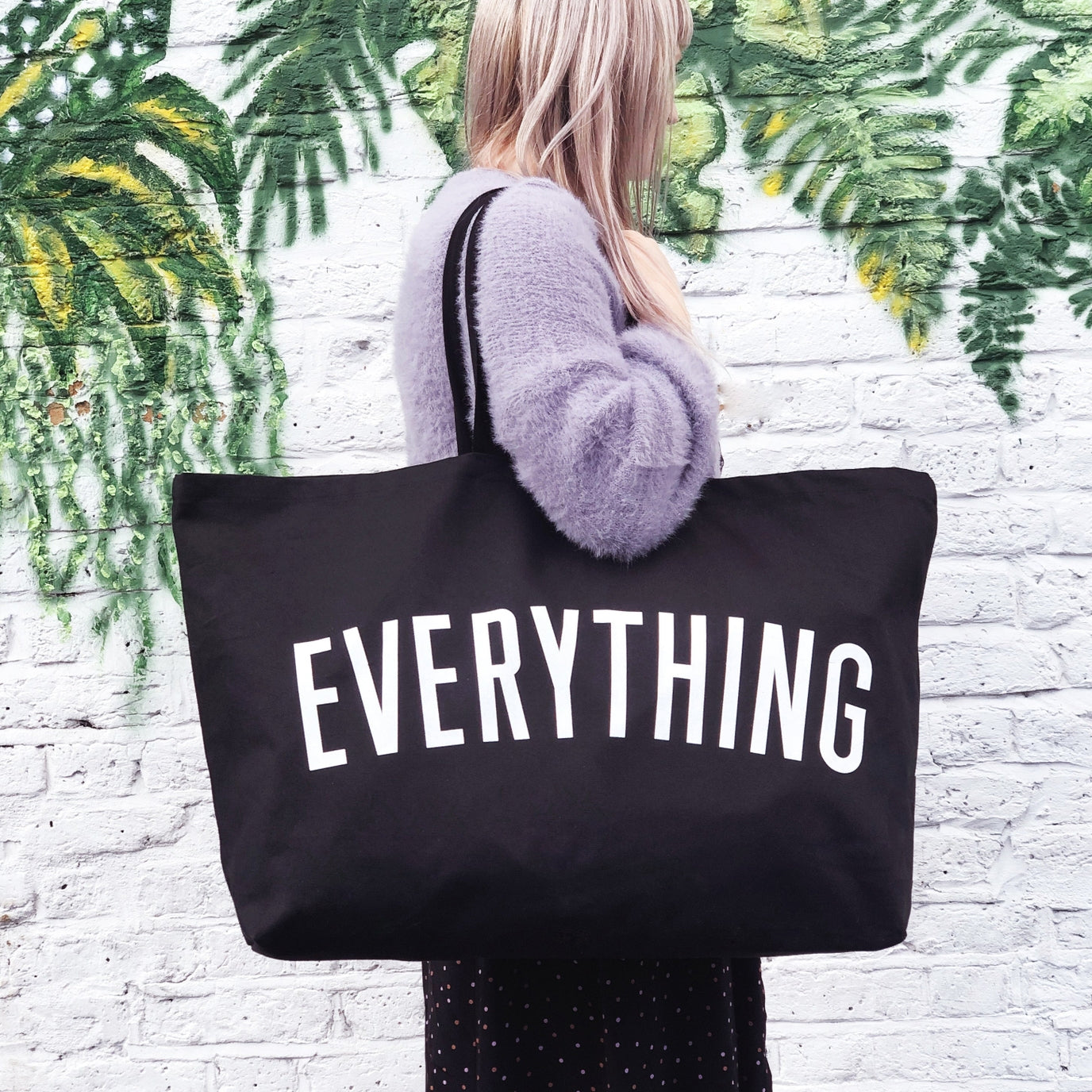 The Everything Really Big Canvas Tote - Black