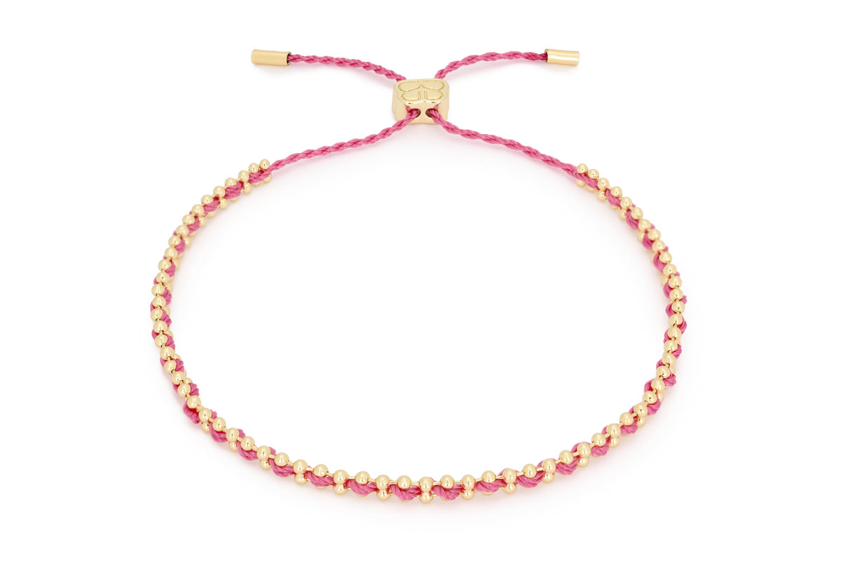 Braid Pink Gold Bracelet