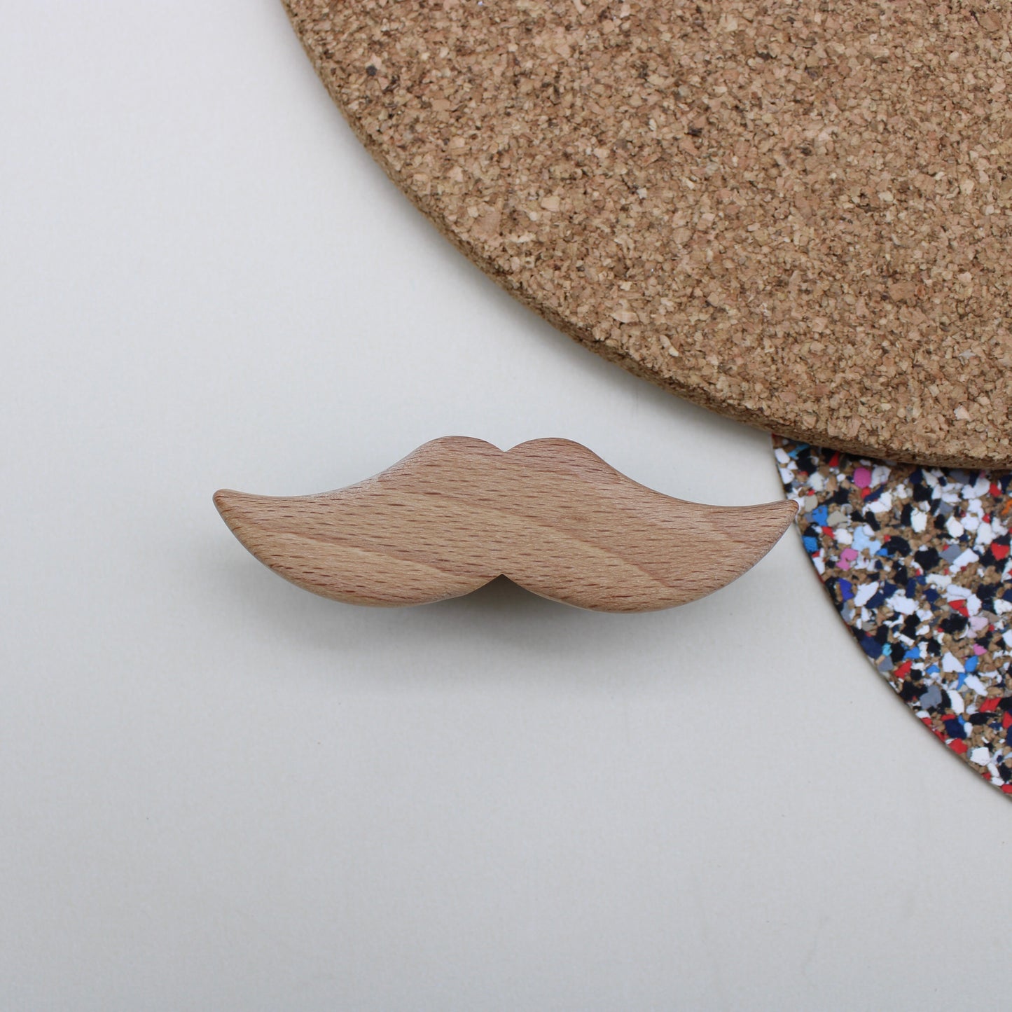 Beard Brush - moustache shaped