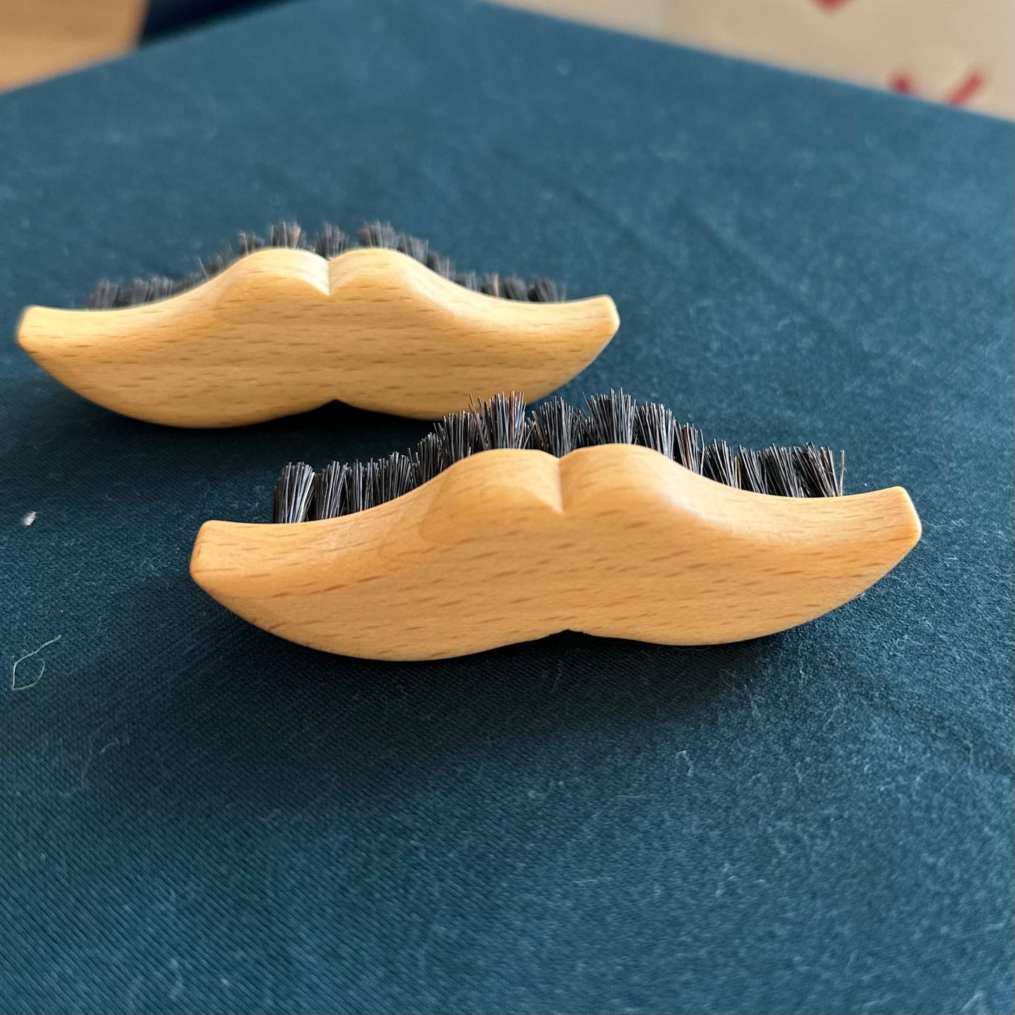 Beard Brush - moustache shaped