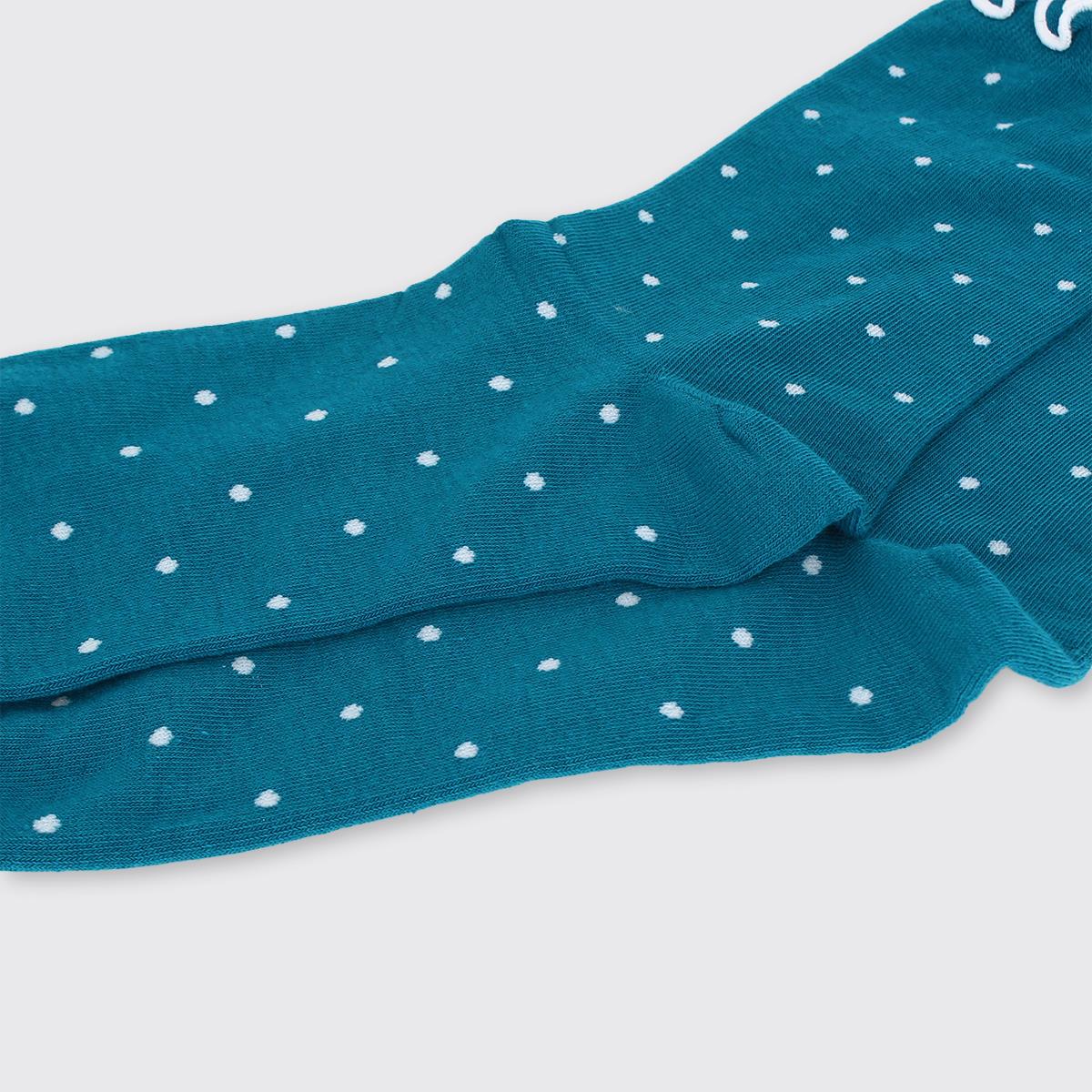Small Spot Socks- Teal