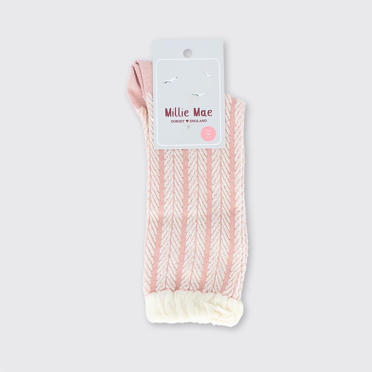 Trellis Socks Pink