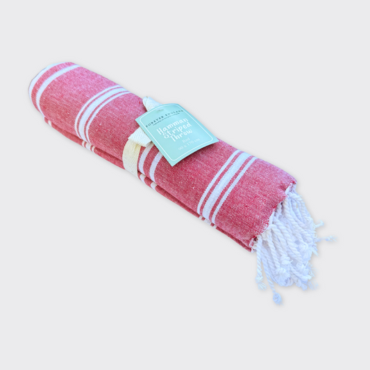 Hammam Towel/Throw- Red