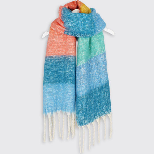 Nina Striped Blanket Scarf