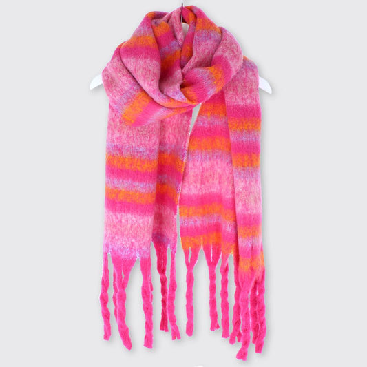 Zoe Blanket Scarf - Pink