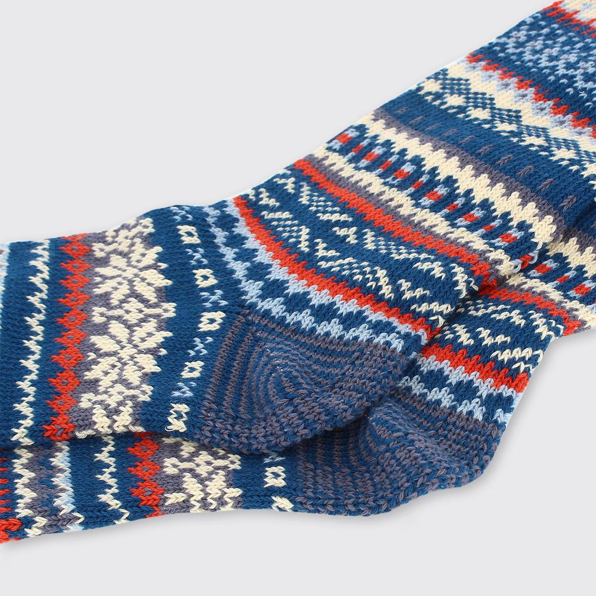 Men's Fairisle Socks Navy