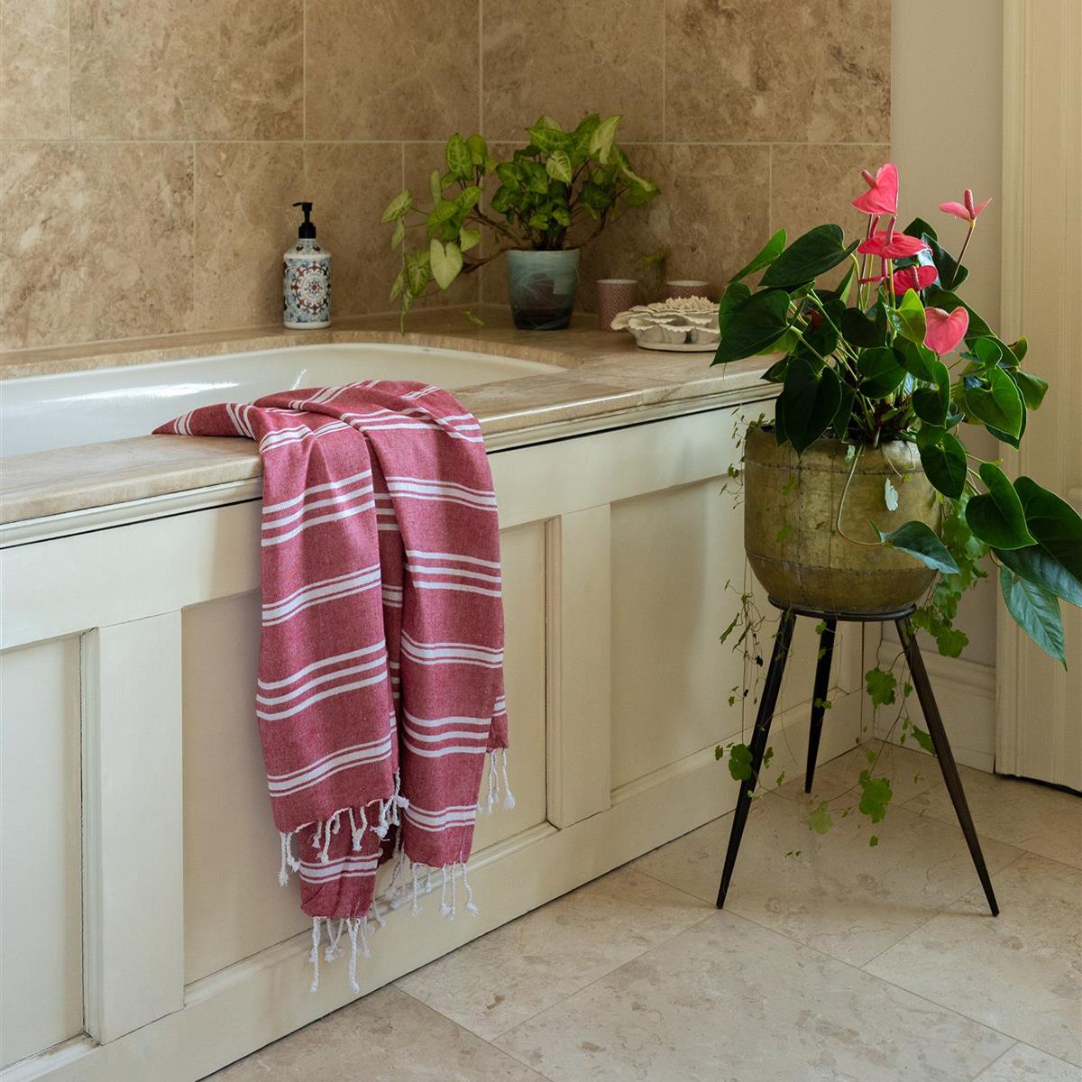 Hammam Towel/Throw- Red